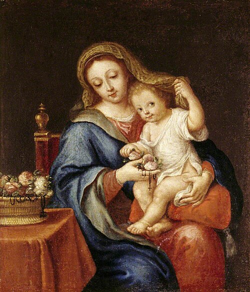 The Madonna and Child with a Basket of Flowers, 1749, 