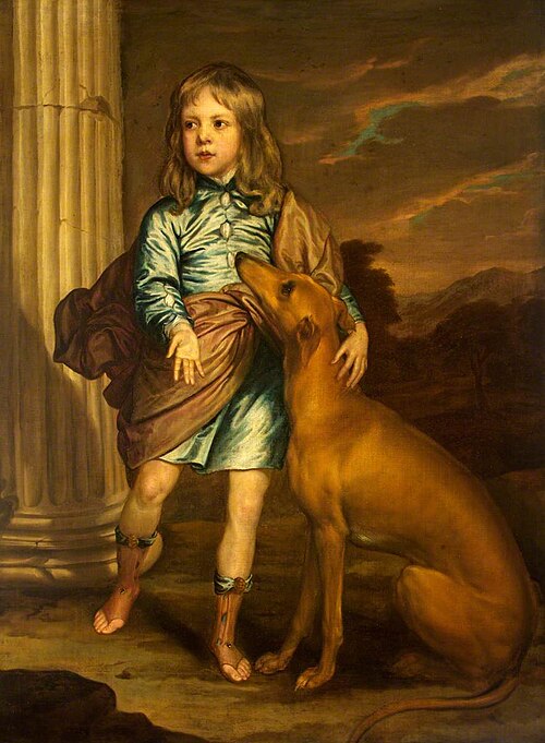 A Noble Child with a Greyhound, 1666, 