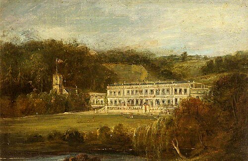 View of Dyrham Park from the South West, 1849, 