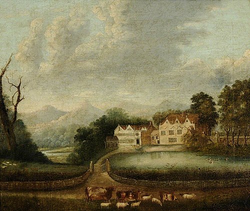 View of  East Riddlesden Hall, 1835, 