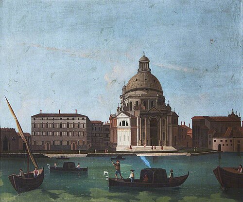 Santa Maria della Salute, Venice  (imitator of Canaletto), 1849, 