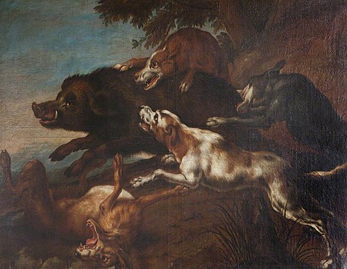 Hounds harassing a Wild Boar, 1649, 