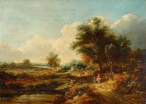 English Landscape (reputedly of Richmond), 1800, 