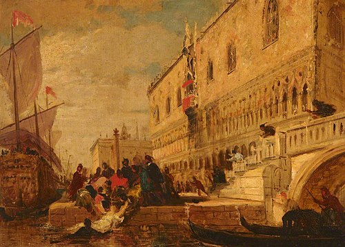 Doge's Palace, Venice, 1849, 