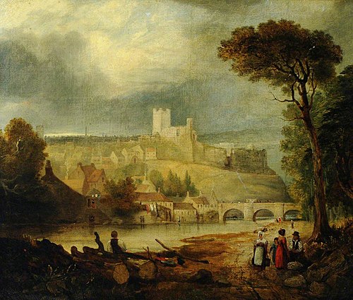 Richmond Castle from the River, 1749, 