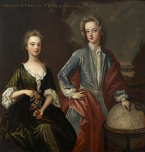William Godolphin, Viscount Rialton, later Marquess of Blandford (1700-1731) and his Sister, Henriet, 1710, 