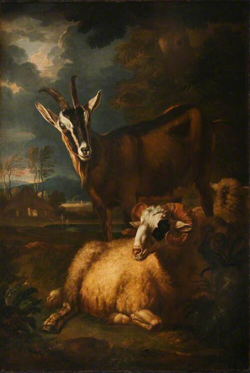 Two Rams, a Sheep and a Goat, 1685, 