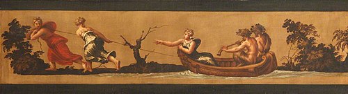 Nymphs towing a Boat with a Nymph and Two Satyrs, 1657, 