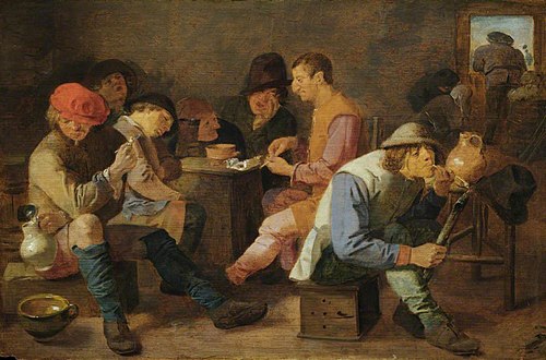 Boors Smoking and Drinking, 1650, 