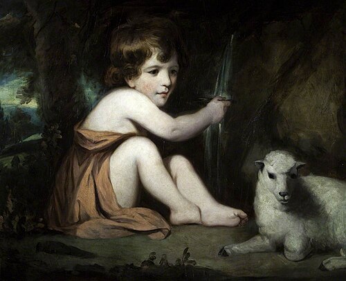 Master Watkin Wynn, later Sir Watkin Williams-Wynne 5th Bt (1772-1840), as the Infant Saint John the, 1814, 