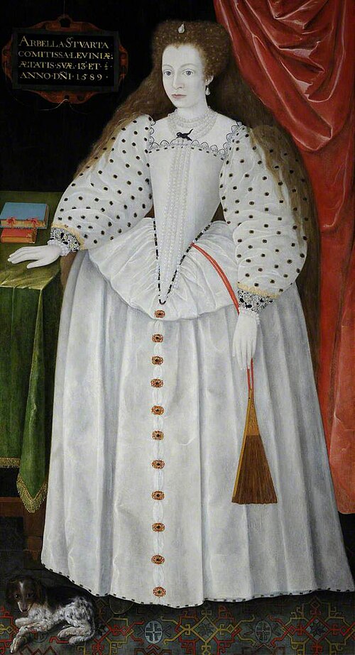Lady Arabella Stuart, later Duchess of Somerset (1575 – 1615), aged 13 1/2, 1589, 