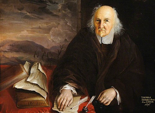 Thomas Hobbes (1588–1679), aged 89, 1676, 