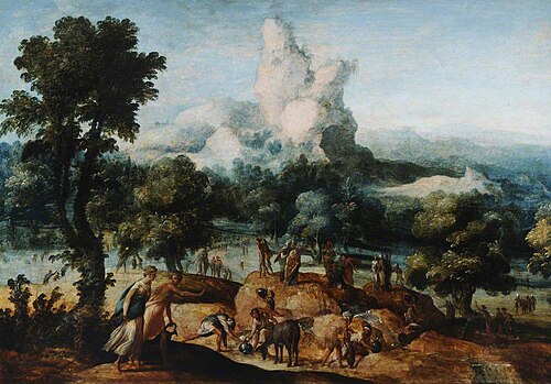 Moses striking the Rock, 1537, 