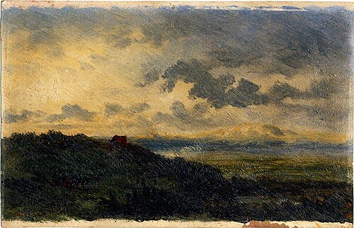 Mountain Landscape with a Cloudy Sky, 1849, 