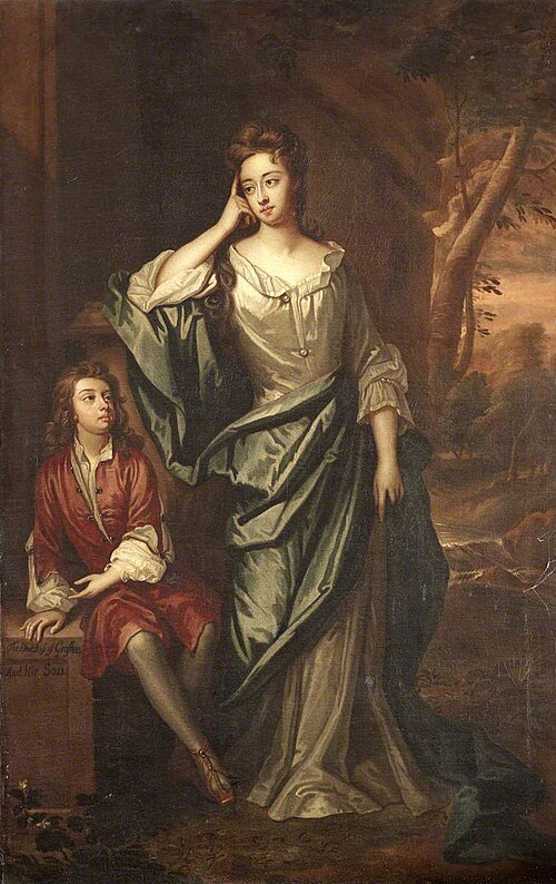 Lady Isabella Bennet, Duchess of Grafton (1667 – 1723) and her Son Charles Fitzroy, 2nd Earl of Eust, 1692, 