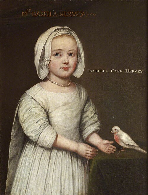 Isabella Hervey, later Mrs Gervase Elwes (b.1659) as a Child, 1665, 
