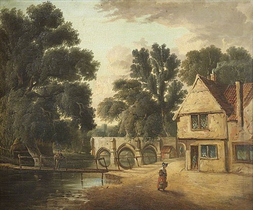 Abbey Bridge, Bury St Edmunds, 1649, 