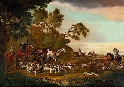 Huntsmen and Hounds Searching for a Scent, 1849, 
