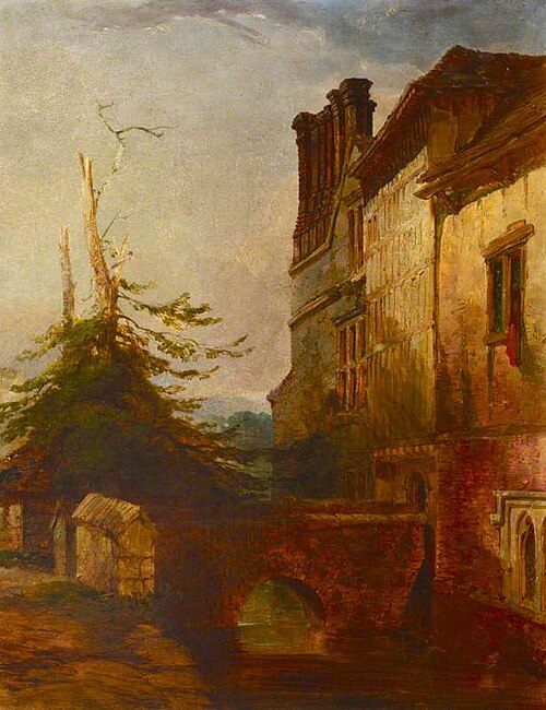 View of East-side of Ightham Mote, Kent, 1849, 