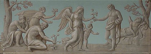 Night distributing her Poppies with Morpheus Sleeping, 1764, 