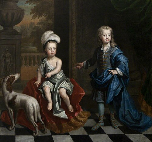 David Colyear, Viscount Milsington (1698-1728/9) and his Brother Charles Colyear, 2nd Earl of Portmo, 1702, 