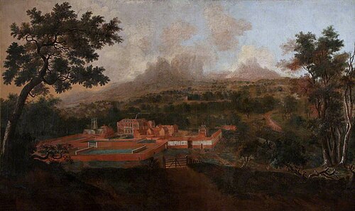 View of Old Kedleston House, 1710, 