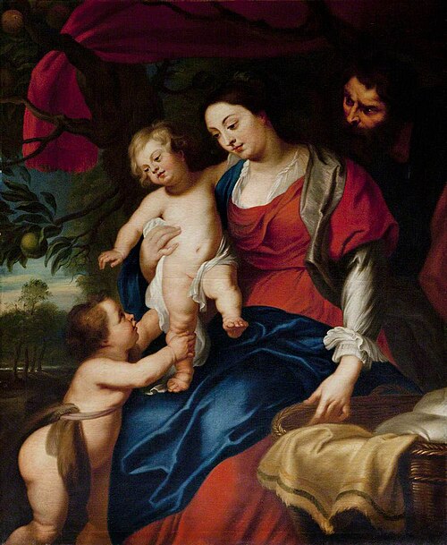 The Holy Family with Saint John the Baptist, 1649, 