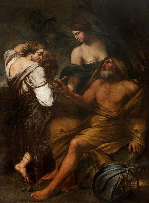 Lot and his Daughters, 1649, 