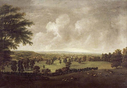 Supposed View West from Killerton, Devon, 1778, 