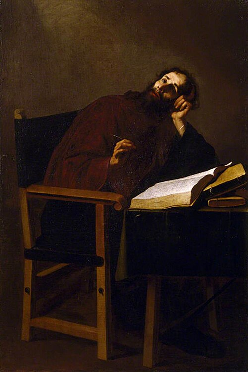 Saint Augustine, Bishop of Hippo (354-430) in Meditation, 1622, 