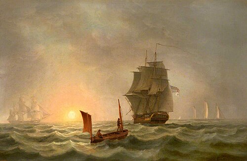 Seascape with Shipping, 1808, 