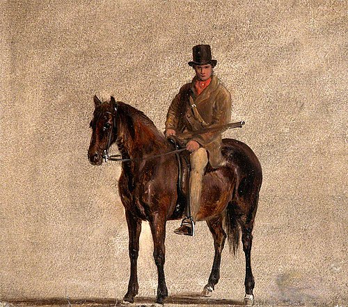 Gamekeeper on Horseback, 1814, 