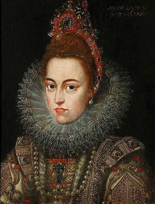 Infanta Isabella Clara Eugenia, Archduchess of Austria (1566-1633), 1649, 