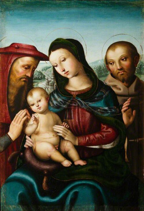 The Virgin and Child with Saints Jerome and Francis, 1514, 