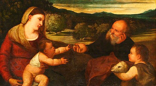 The Holy Family with the Infant John the Baptist, 1549, 