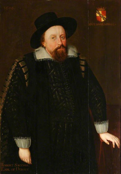 Robert Sackville, 2nd Earl of Dorset (1561-1609), 1608, 