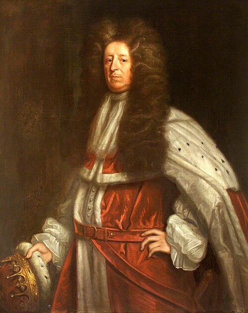 Richard, 2nd Viscount Lumley & 1st Earl of Scarbrough (c.1650 - 1721), in the robes of an Earl, 1705, 