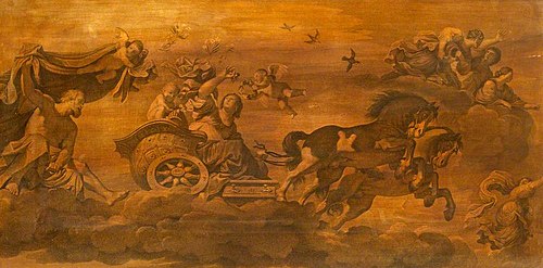 Aurora quitting Tithonus in her Chariot, 1849, 