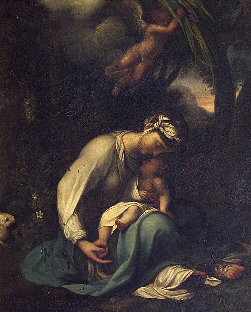 The Madonna and Child with White Rabbit (La zingarella) (after Correggio), 1817, 