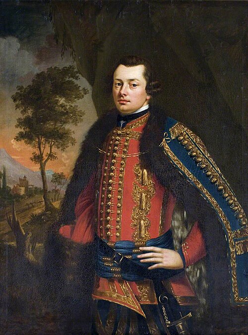 George Hunt, MP (1720? - 1798) in Hussar Uniform, 1750, 