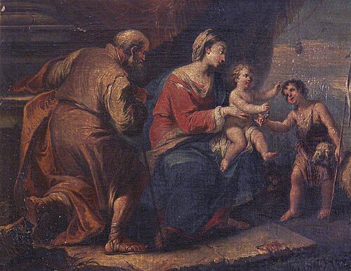 The Holy Family with Saint John the Baptist, 1734, 