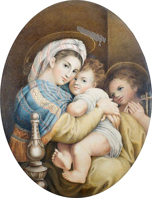 Madonna della sedia (after Raphael), 1849, 