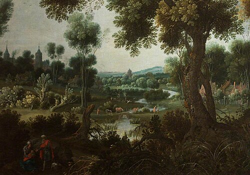 River Landscape with Figures, 1614, 