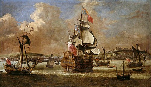Dutch Shipping off the Coast, 1660, 