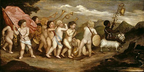 Bacchic Procession of Putti, 1660, 