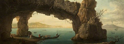The Bay of Naples, seen through a Grotto, 1749, 
