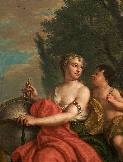 Personification of Astronomy with Cupid, 1749, 