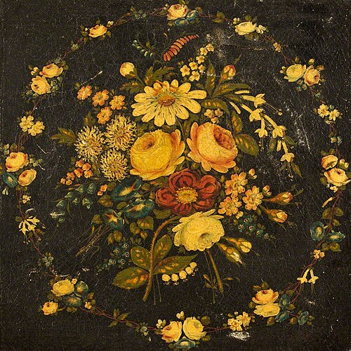 Posy of Flowers and a Wreath, 1849, 