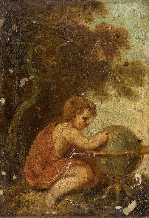 A Small Boy with a Globe in a Landscape, 1784, 