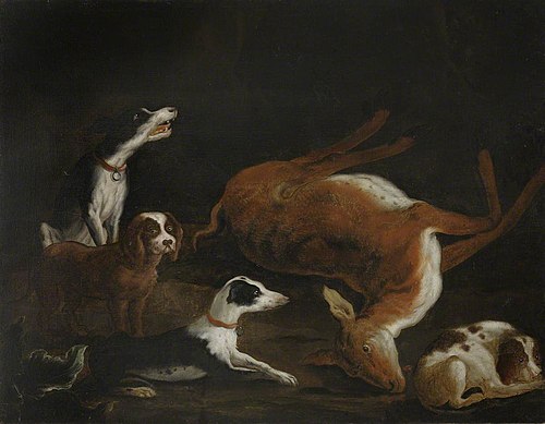 Sir Cordell Firebrace's Dogs by a Dead Hind, 1740, 